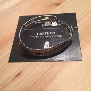 Silver Feather Alex and Ani bracelet